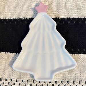 🆕Glazed Ceramic Christmas Tree Trinket Dish